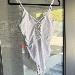 Lulu's White One Piece Swimsuit